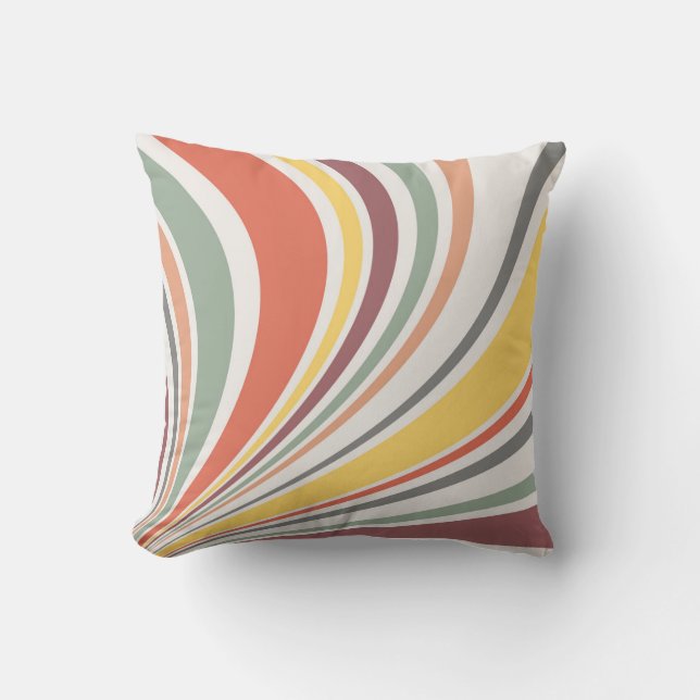 Colourful retro vibes cushion (Front)