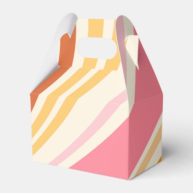 Colourful retro vibes favour box (Front Side)