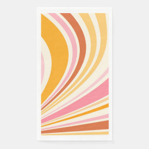 Colourful retro vibes napkin