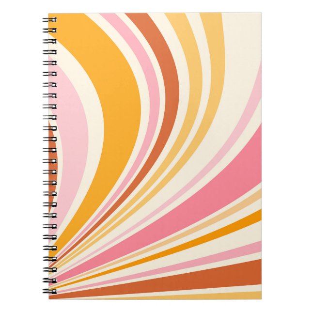Colourful retro vibes notebook (Front)
