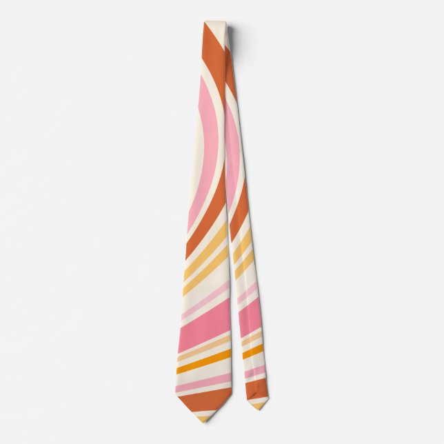 Colourful retro vibes tie (Front)