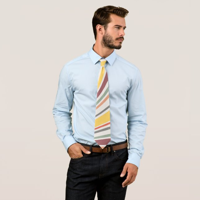 Colourful retro vibes tie (In Situ)