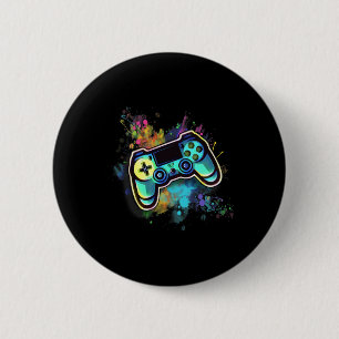 Colourful Retro Video Game Controller For Men1  6 Cm Round Badge