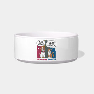Colourful Retro Vintage Veterinary gift Bowl