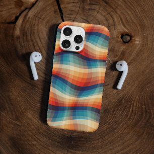 Colourful Retro Waves Vintage iPhone 16 Pro Case