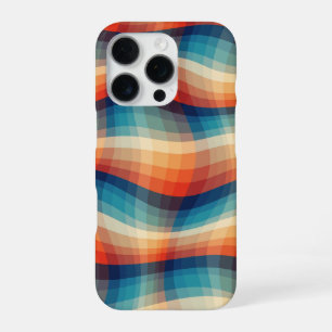 Colourful Retro Waves Vintage iPhone 16 Pro Case