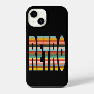 Colourful Retro Word Stripes iPhone 14 Case