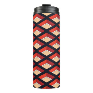 Colourful Rhombus: Vintage Geometric Background Thermal Tumbler