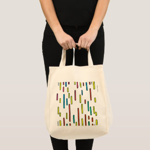 Colourful Rhythm Grocery Tote Bag