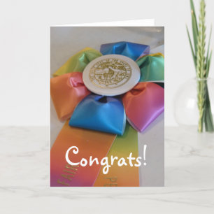 Colourful Ribbon, Congrats! Card
