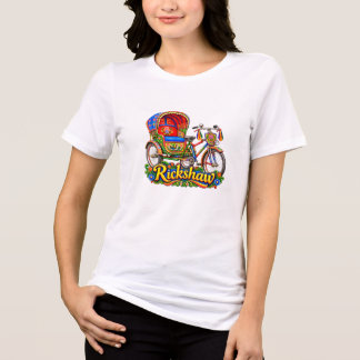 Colourful Rickshaw Art — Bengali Culture T-Shirt Tri-Blend Shirt