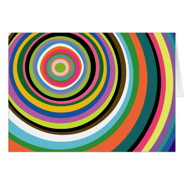 Colourful Rings Card (Front Horizontal)