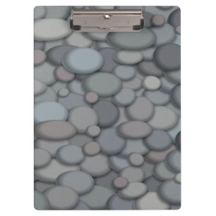 Colourful River Rock Pebbles Art Clipboard