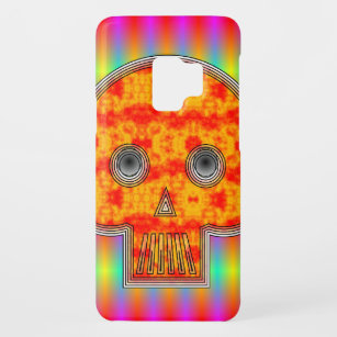 Colourful Robot Skull On Rainbow Background Case-Mate Samsung Galaxy S9 Case