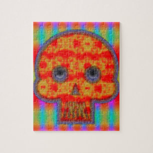 Colourful Robot Skull Painting Jigsaw Puzzle