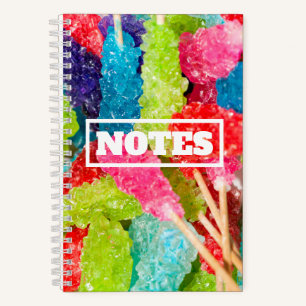 Colourful Rock Candy Notebook
