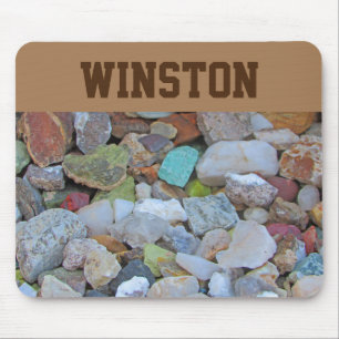 Colourful Rock Collection Photo Nature Minerals Mouse Pad