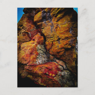Colourful Rock Formation Natural Mineral Texture Postcard