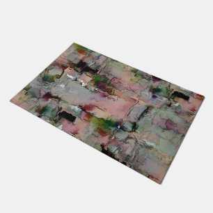 Colourful rock predominated salmon to greenish gre doormat