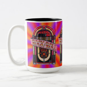 Colourful Rock & Roll Juke Box Retro Mug