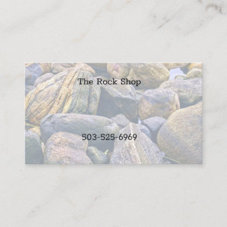 Colourful rocks business card