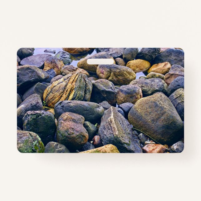 Colourful rocks    ID badge (Front)