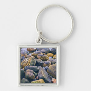 Colourful rocks    key ring