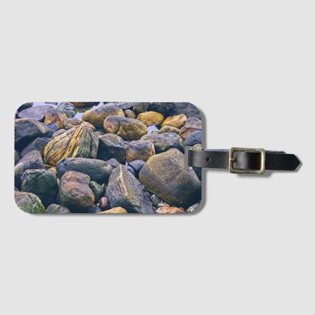 Colourful rocks    luggage tag (Front Horizontal)