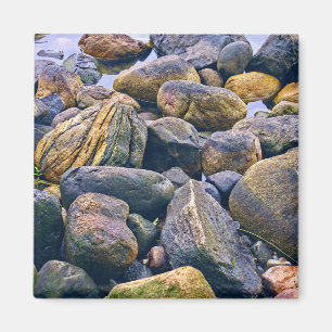 Colourful rocks magnet