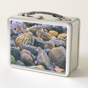 Colourful rocks    metal lunch box