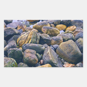Colourful rocks    rectangular sticker