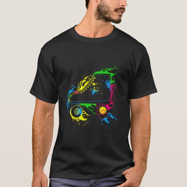 Colourful Roller Skates T-Shirt (Front)