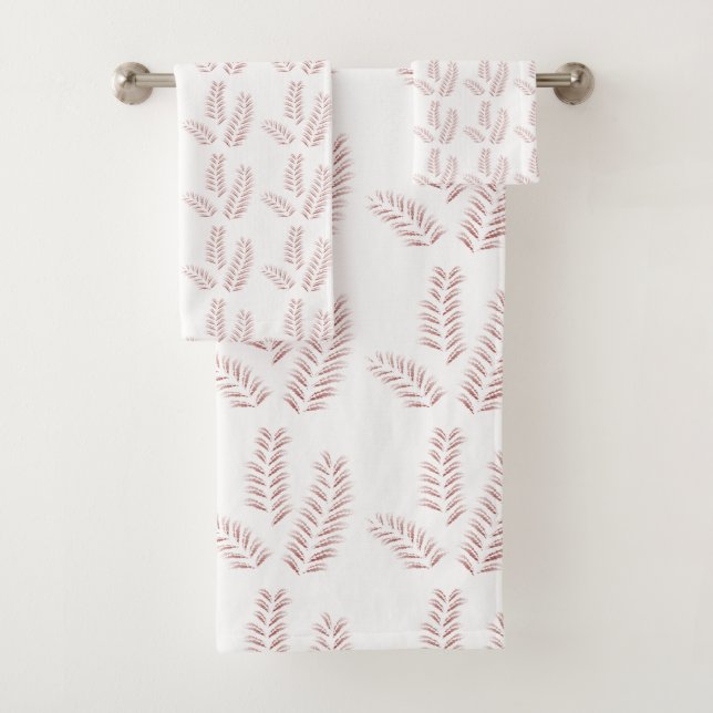 Colourful rolls of wrapping paper featuring variou bath towel set (Insitu)