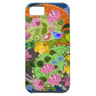 Colourful Romantic faux Vintage Floral & swirls