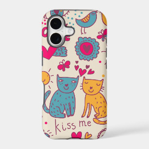 Colourful romantic pattern