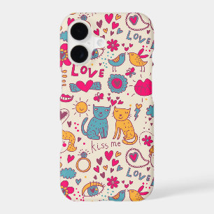 Colourful romantic pattern