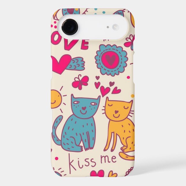 Colourful romantic pattern Case-Mate iPhone case (Back)