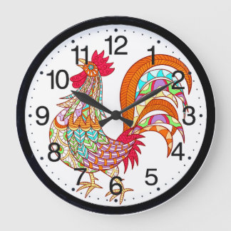 Colourful Roosher Kitchen Wall Clock