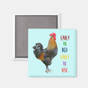 Colourful Rooster Magnet