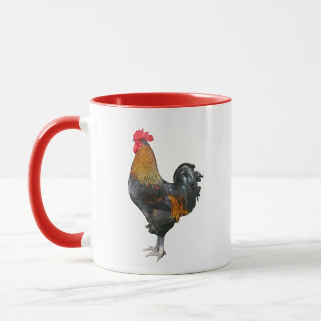 Colourful Rooster Mug (Left)