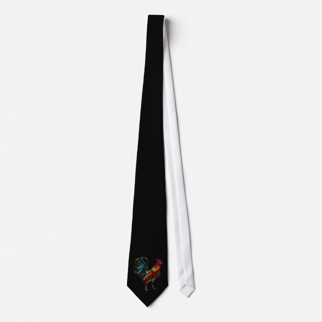 colourful rooster tie (Front)