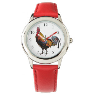 Colourful Rooster Watch