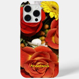 Colourful Rose Flower Bouquet Photograph Custom iPhone 15 Pro Max Case