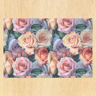 Colourful Rose Pattern Flower floral Tissue Paper