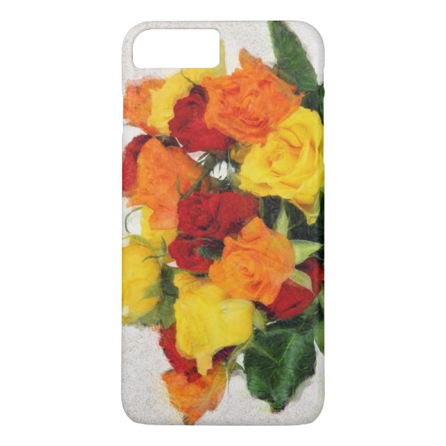 Colourful roses bouquet painting Case-Mate iPhone case (Back)