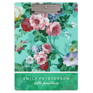 Colourful Roses & Flowers Clipboard