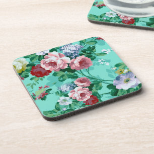 Colourful Roses & Flowers Coaster