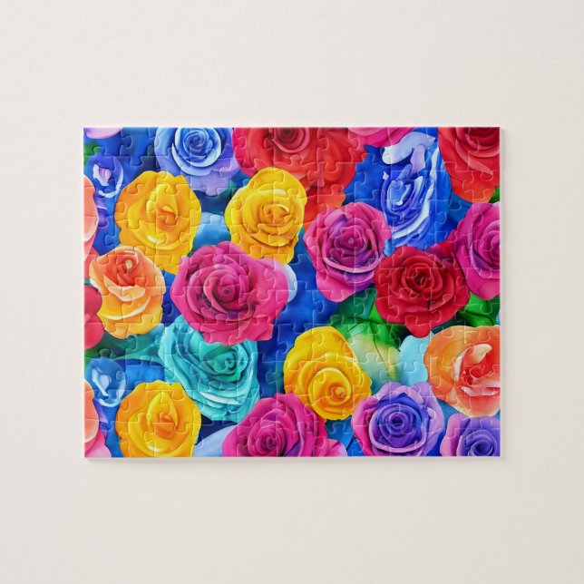 Colourful Roses Jigsaw Puzzle (Horizontal)