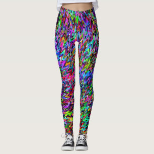 Colourful Rotating Colour Swirl Leggings