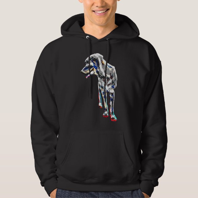 Colourful Rottweiler 26 Hoodie (Front)